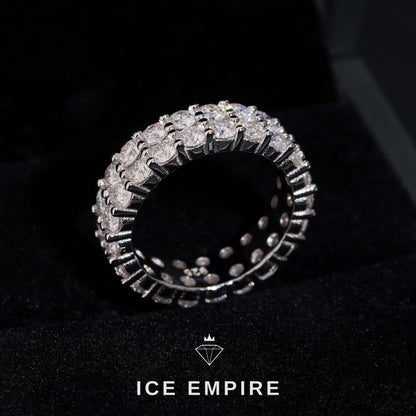 Iced Out 10K Gold Lab Grown Diamond Engagement Ring