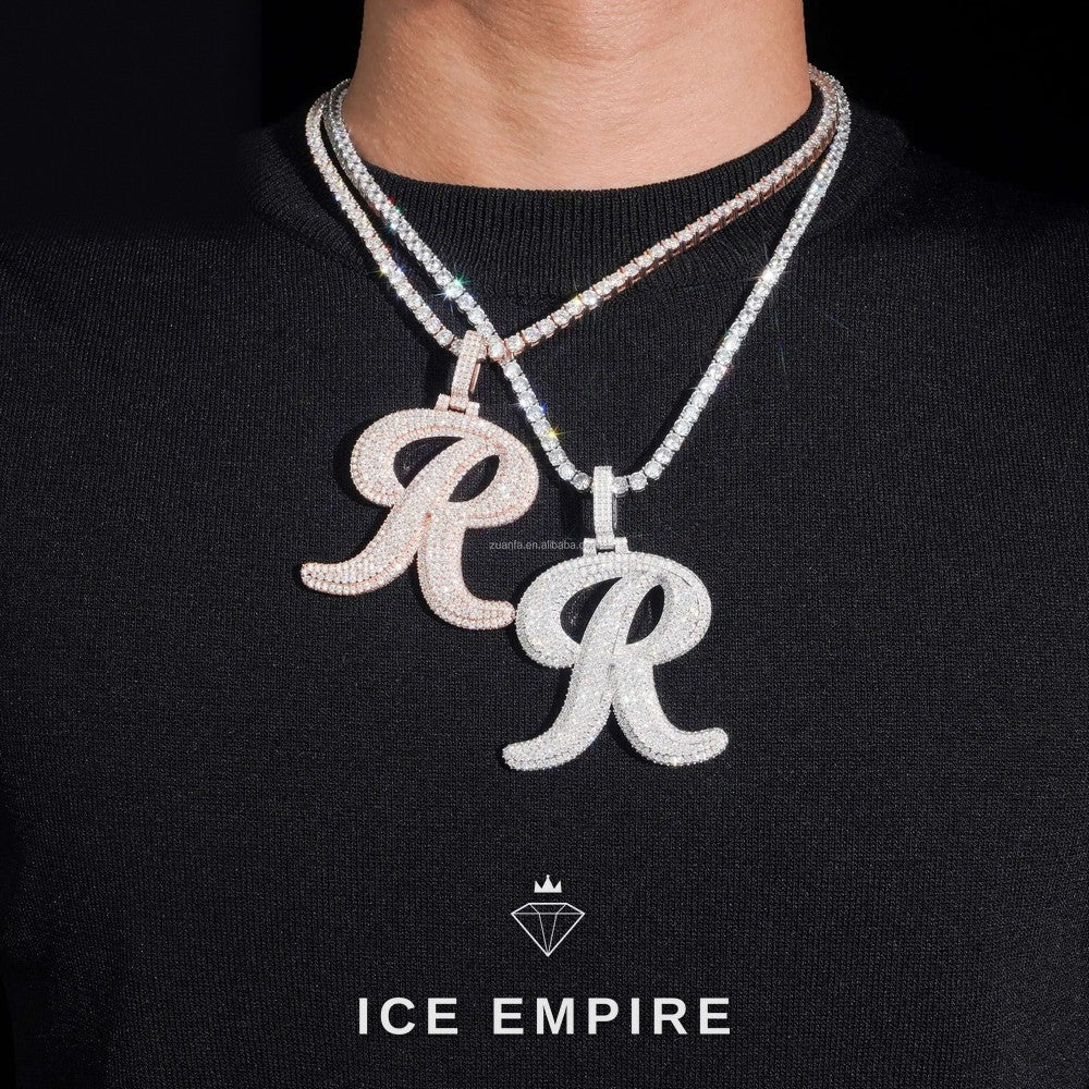 Iced Out 925 Silver Moissanite Pendant