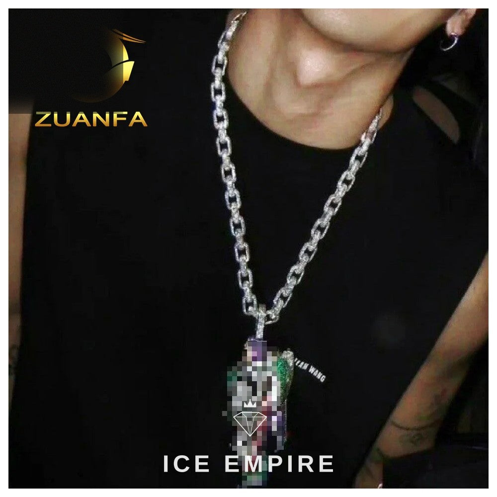 Iced Out Rose Gold Plated Moissanite Cuban Chain