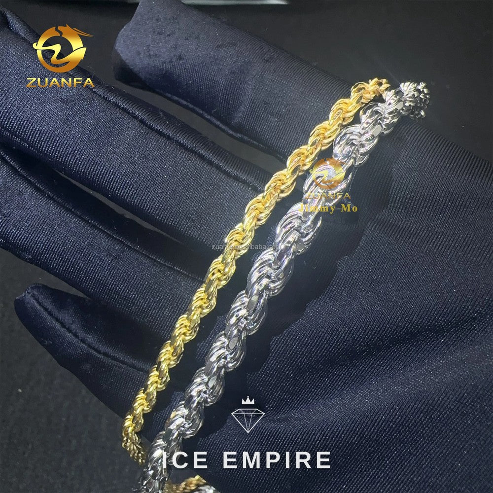Iced Out Rose Gold Plated Moissanite Cuban Chain