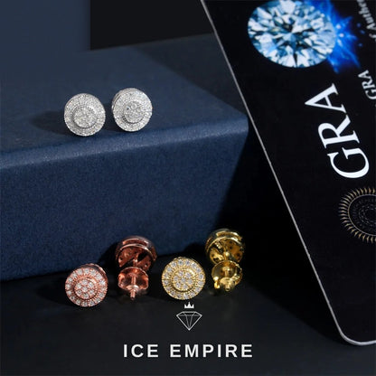 Iced Out 925 Silver Moissanite Earrings