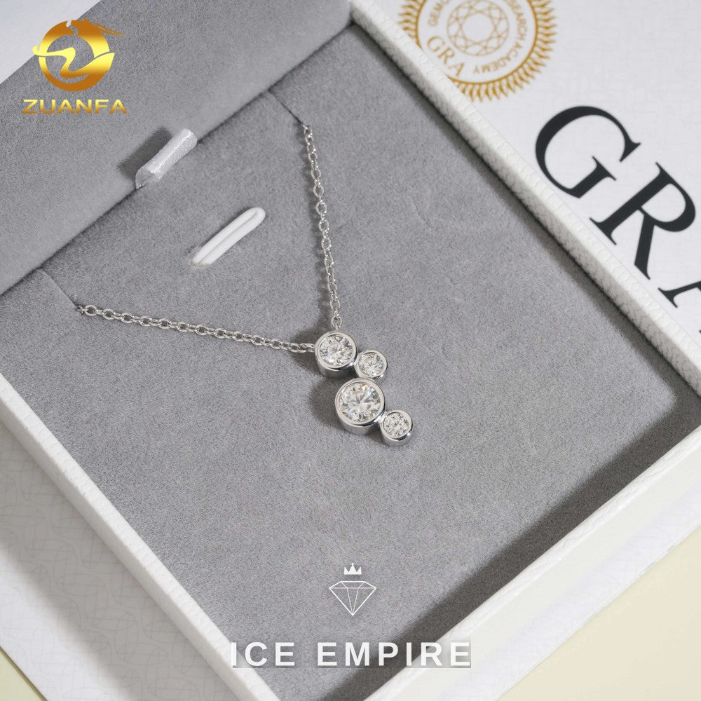 Iced Out Rose Gold Plated Moissanite Cuban Chain