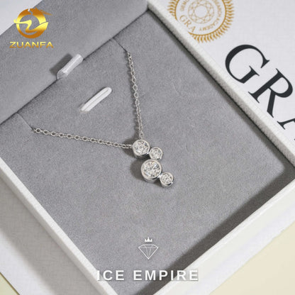Iced Out Rose Gold Plated Moissanite Cuban Chain