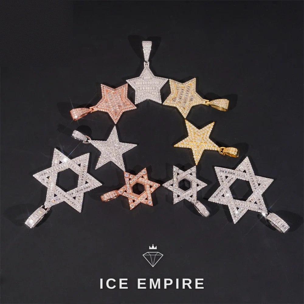 Iced Out 925 Silver Pendant