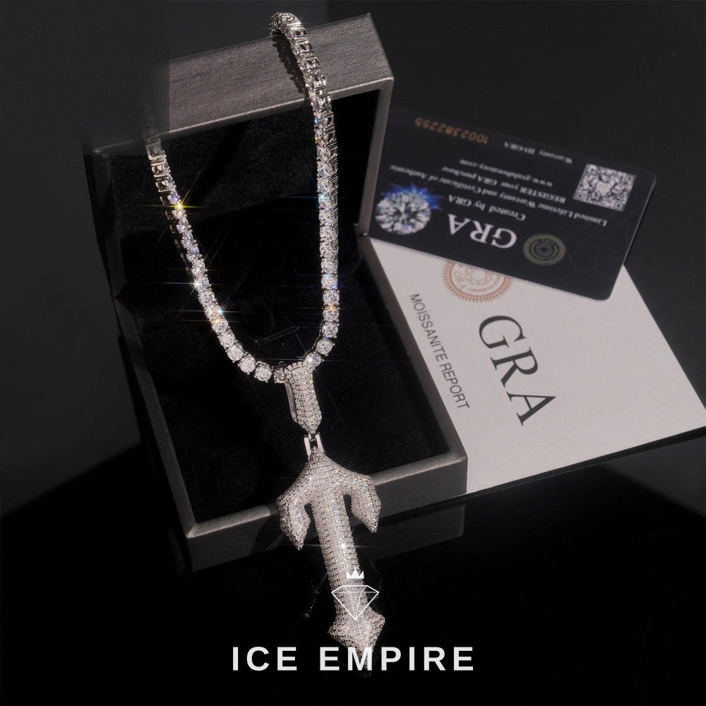 Iced Out Cross Rose Gold Plated Cuban Chain