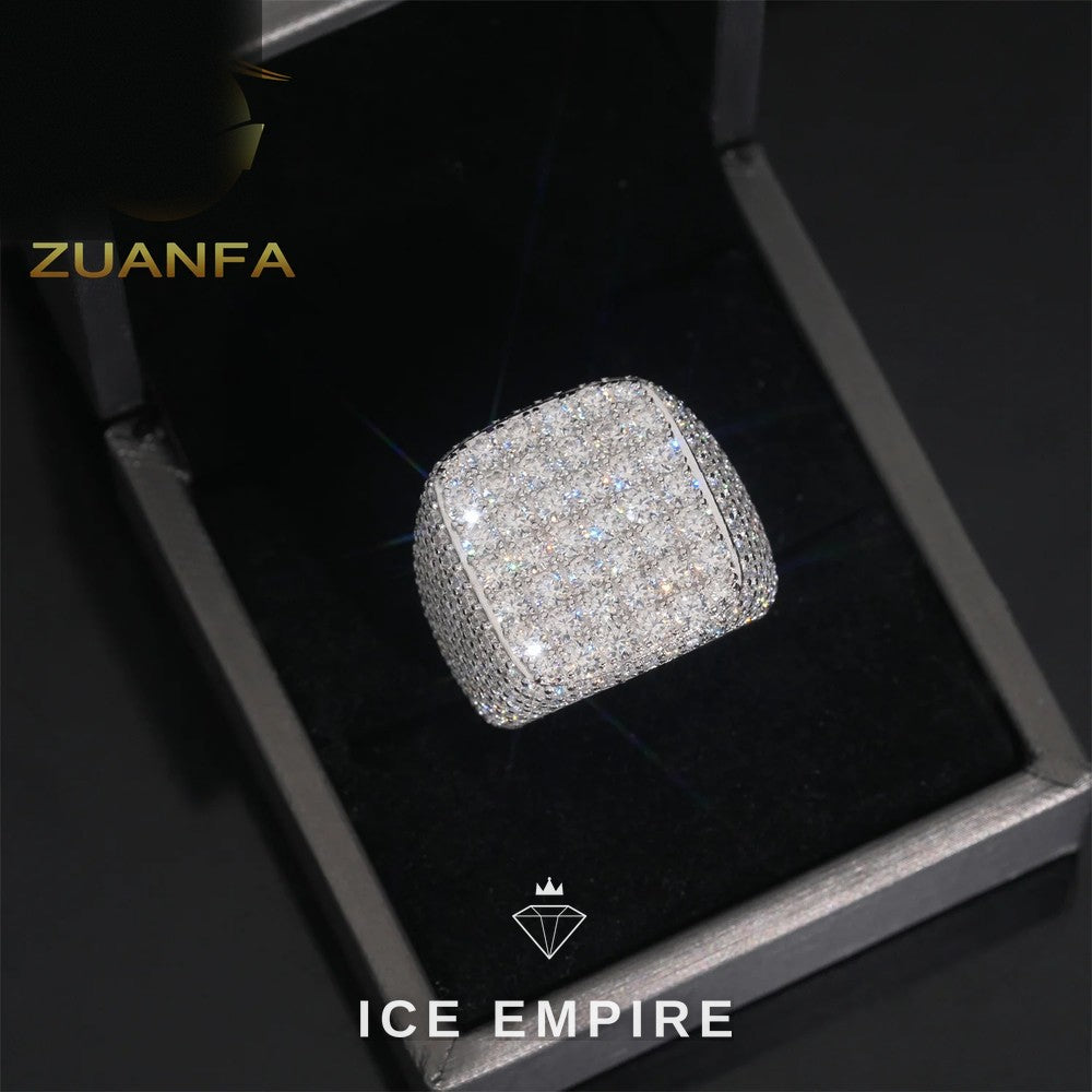 Iced Out 925 Silver Moissanite Cuban Chain