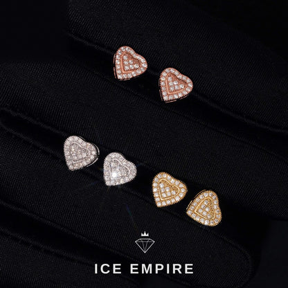 Iced Out Cluster 925 Silver Lab Grown Diamond Earrings