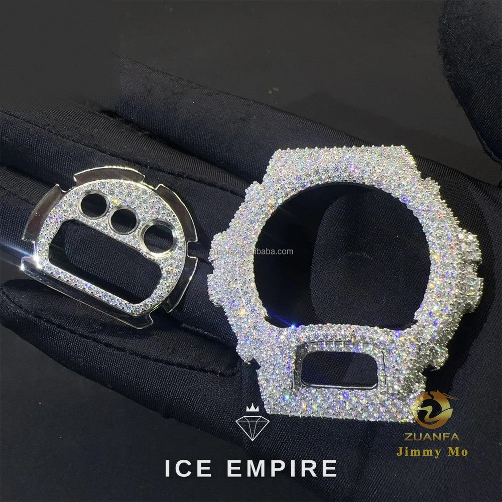 Iced Out 925 Silver Moissanite Watch