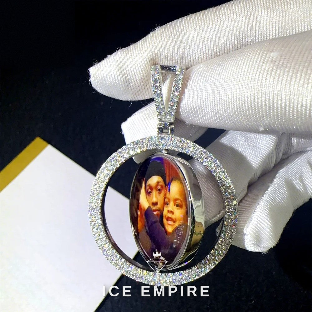 Iced Out 925 Silver Moissanite Pendant