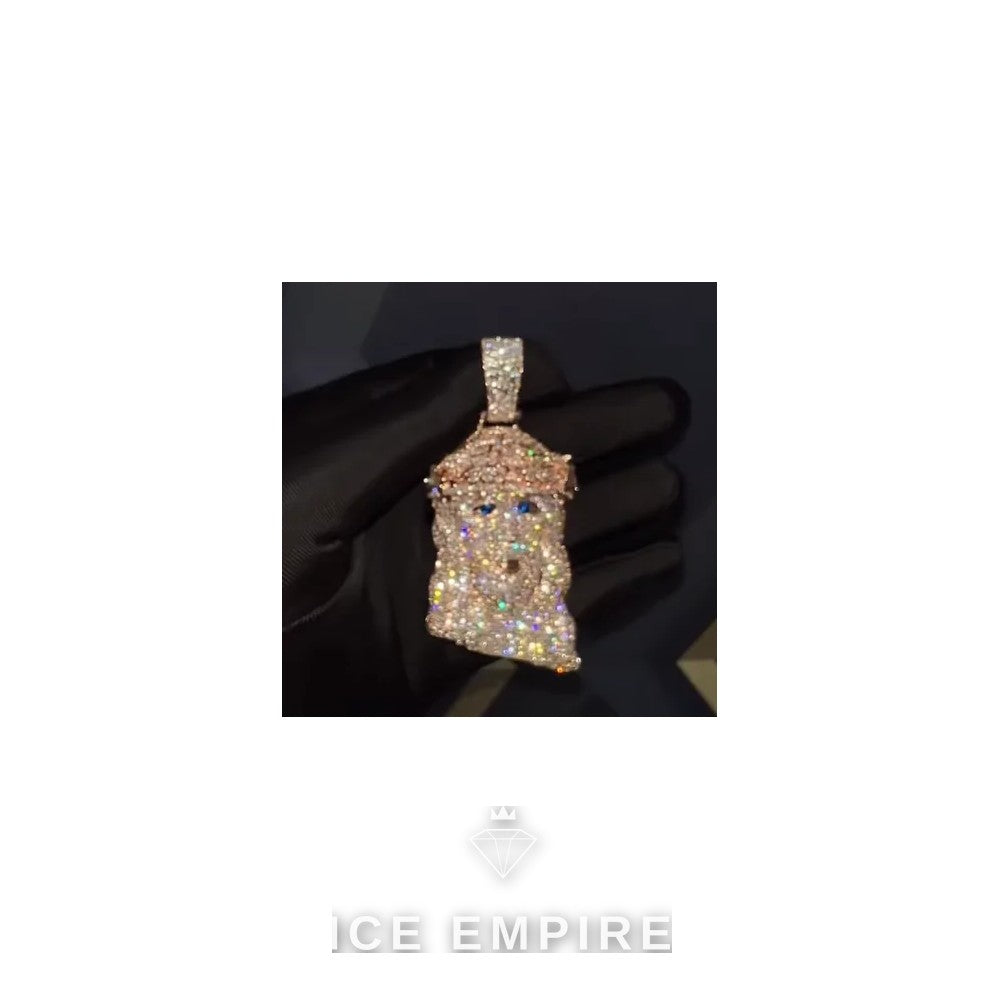 Iced Out Rose Gold Plated Pendant