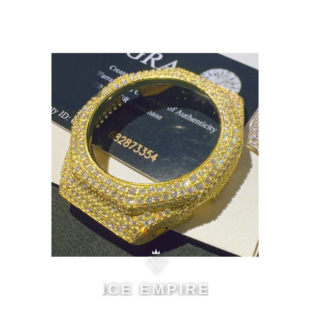 Iced Out 925 Silver Moissanite Watch
