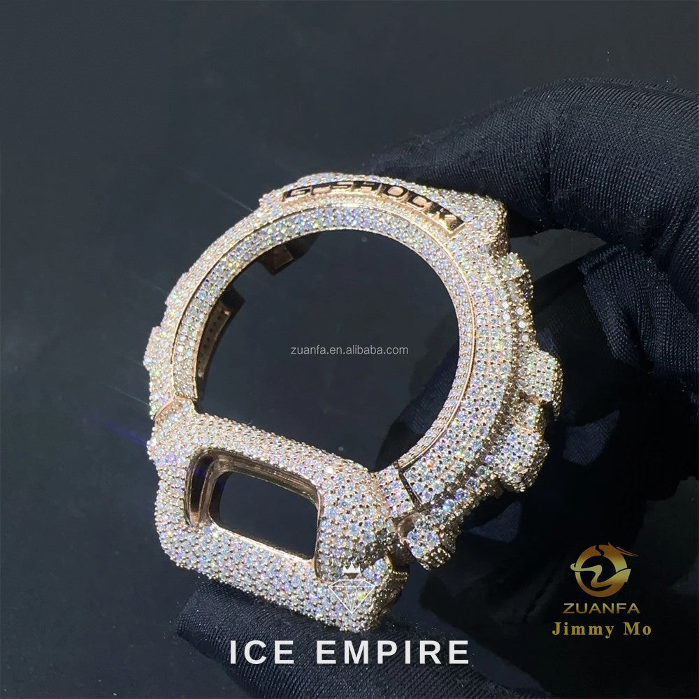 Iced Out 925 Silver Moissanite Watch
