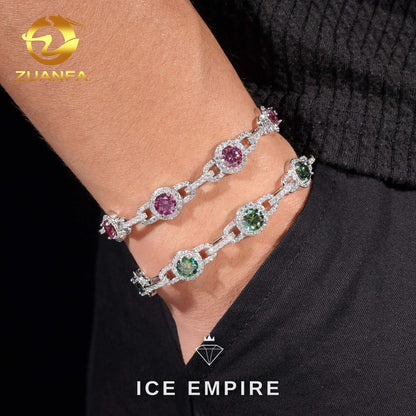 Iced Out Rose Gold Plated Moissanite Cuban Chain
