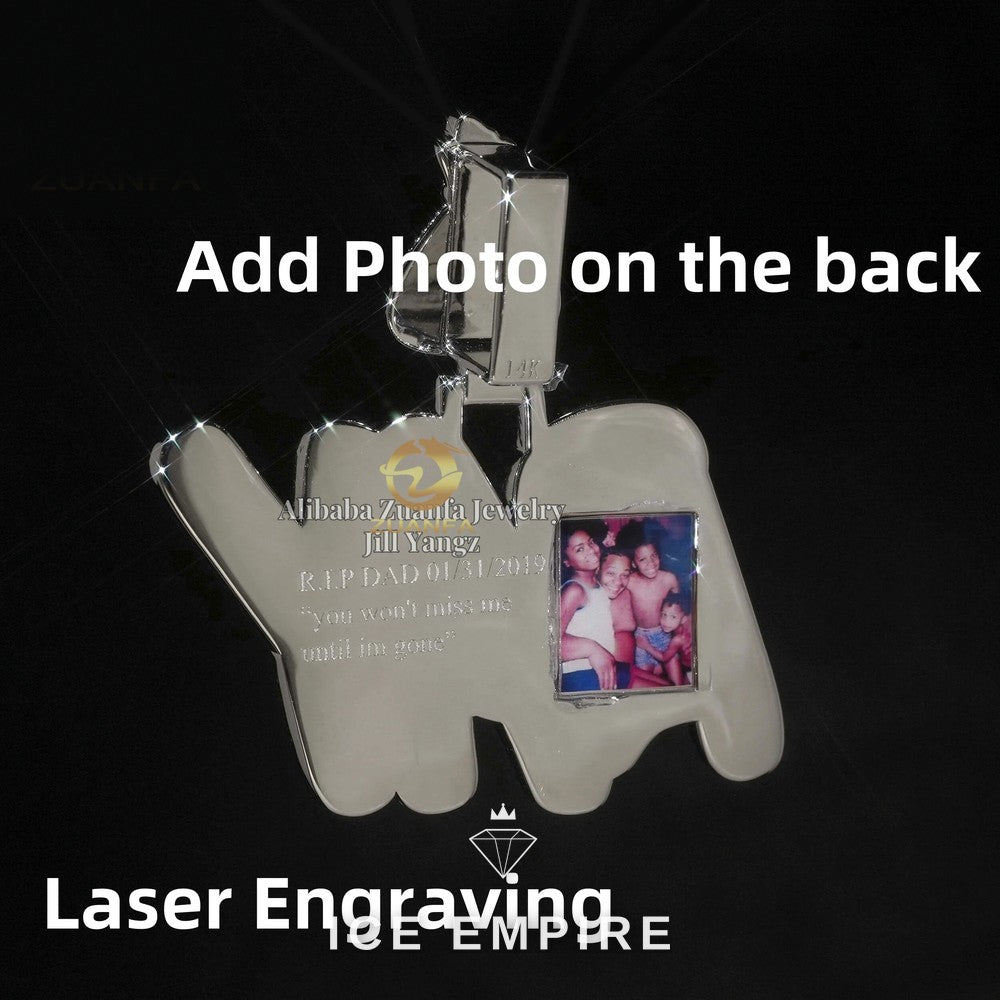 Iced Out Baguette Rose Gold Plated Pendant