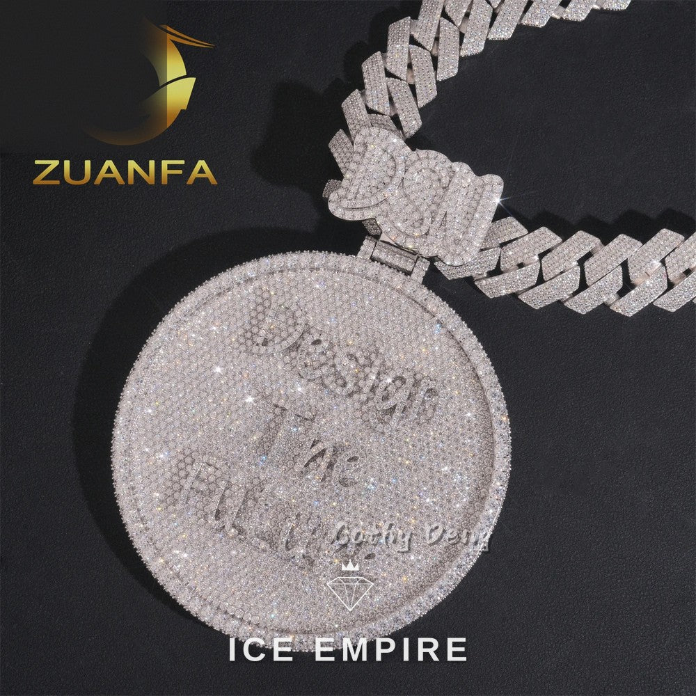 Iced Out Baguette Rose Gold Plated Cuban Chain