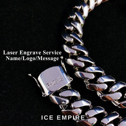 Iced Out Rose Gold Moissanite Cuban Chain