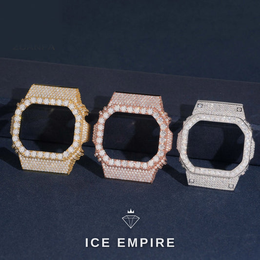 Iced Out 925 Silver Moissanite Watch