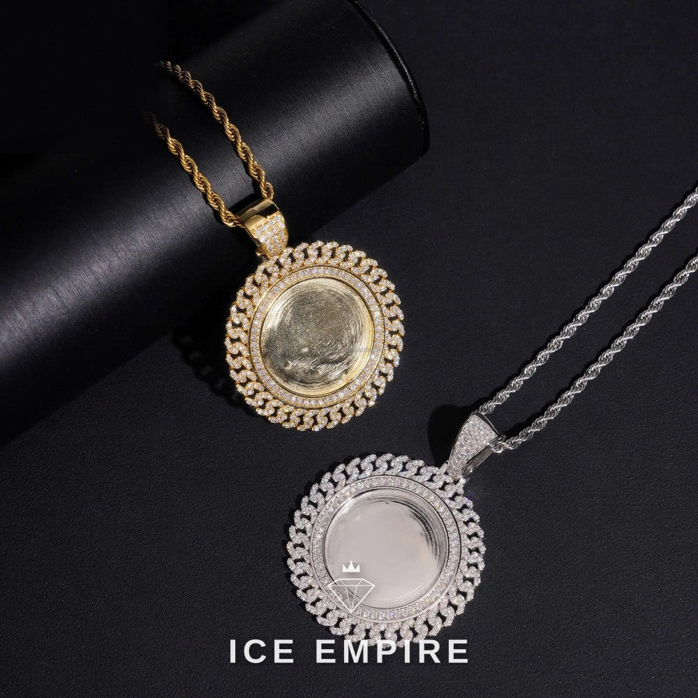 Iced Out 925 Silver Moissanite Pendant