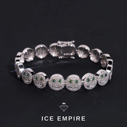 Iced Out Rose Gold Plated Moissanite Bracelet