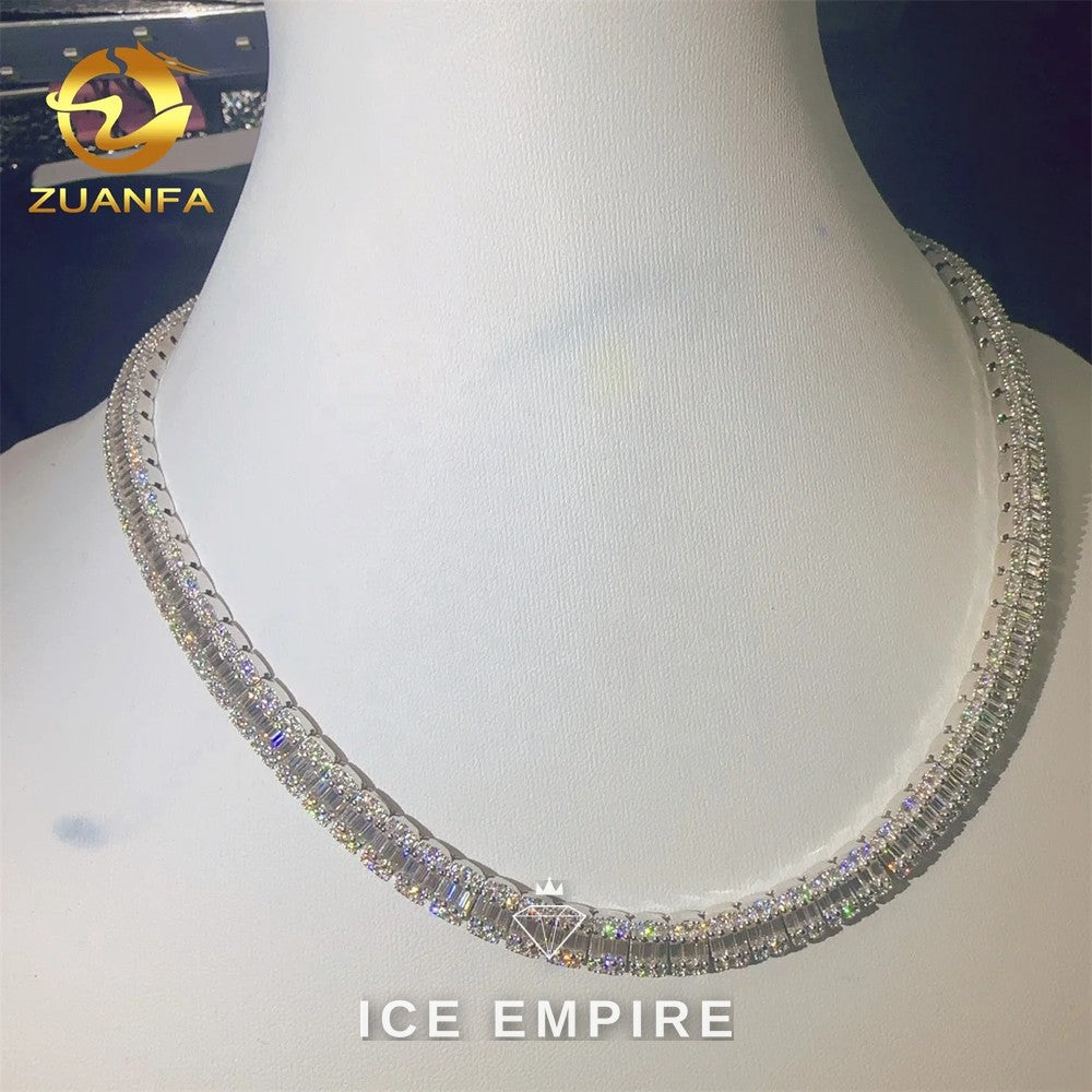 Iced Out Rose Gold Plated Moissanite Cuban Chain