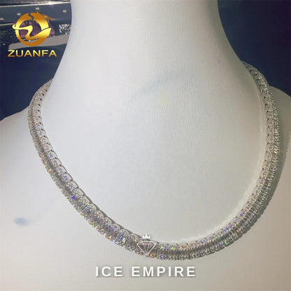 Iced Out Rose Gold Plated Moissanite Cuban Chain