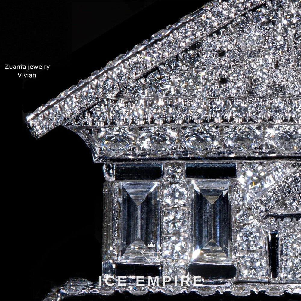 Iced Out 925 Silver Moissanite Ring