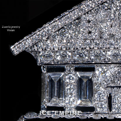 Iced Out 925 Silver Moissanite Ring