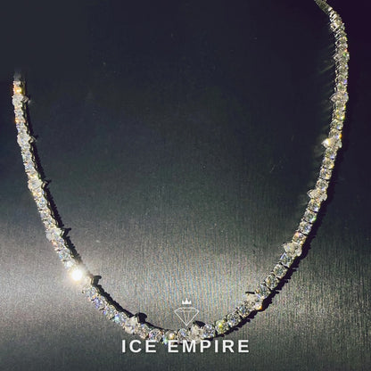 Iced Out Rose Gold Plated Moissanite Cuban Chain