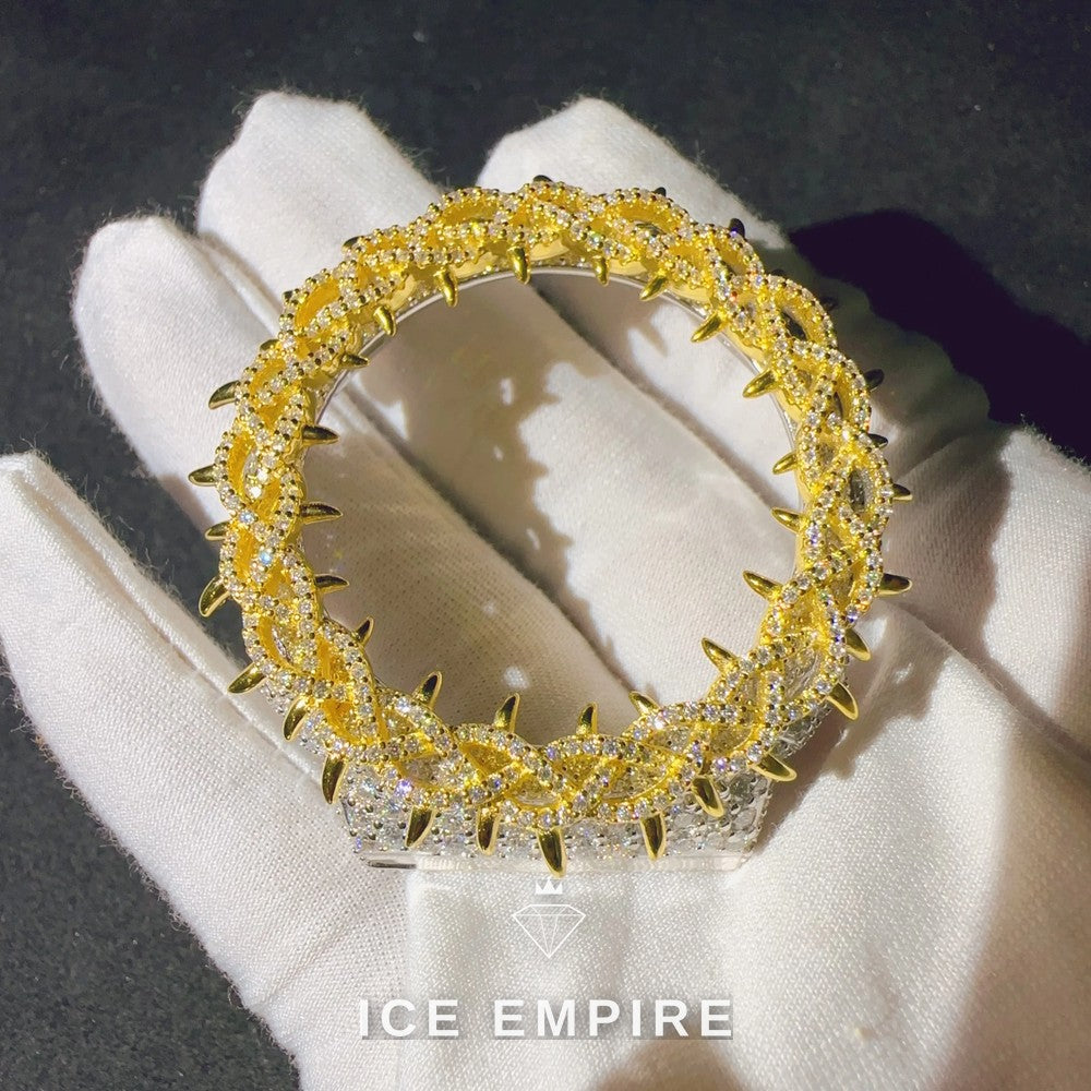 Iced Out 925 Silver Moissanite Watch