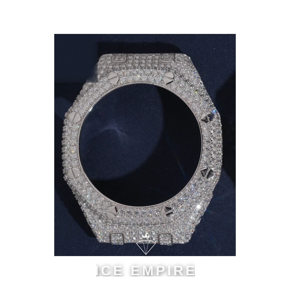 Iced Out 925 Silver Moissanite Watch