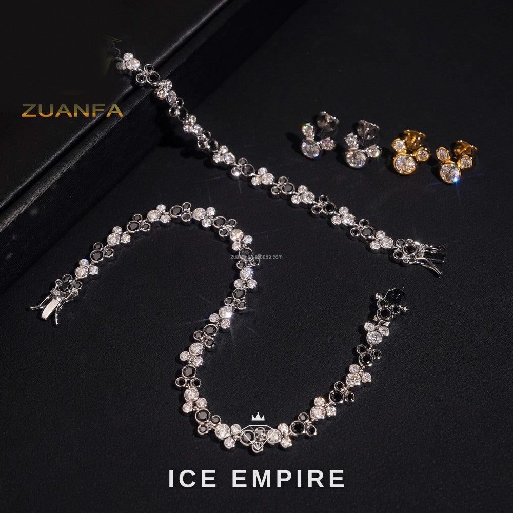 Iced Out 925 Silver Moissanite Tennis Bracelet