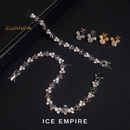 Iced Out 925 Silver Moissanite Tennis Bracelet