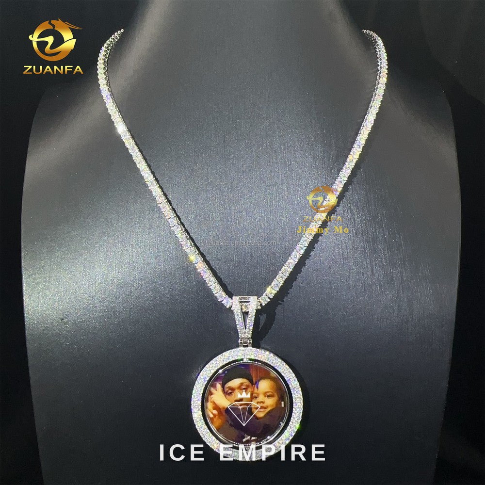 Iced Out 925 Silver Moissanite Pendant