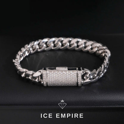 Iced Out Gold Plated Moissanite Cuban Chain