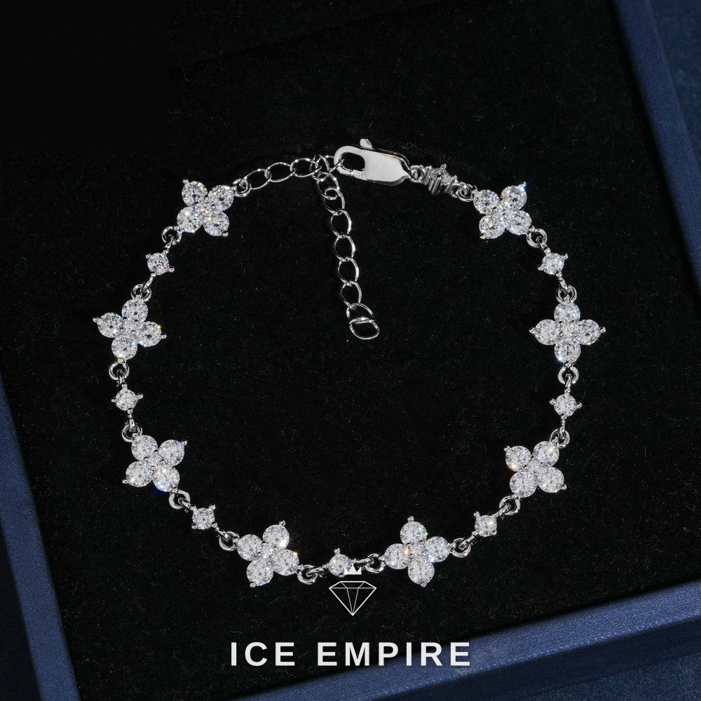 Iced Out 925 Silver Moissanite Bracelet