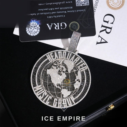 Iced Out Cross 925 Silver Pendant