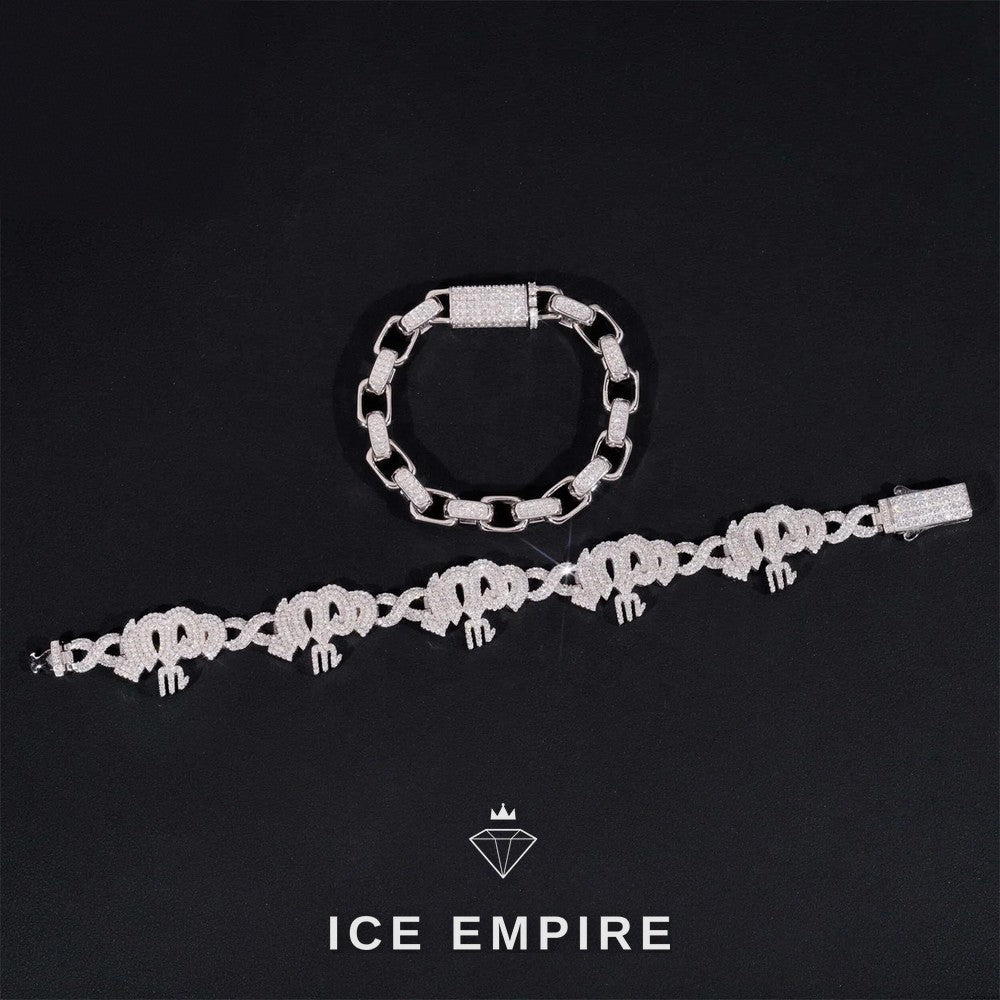 Iced Out 925 Silver Moissanite Cuban Chain