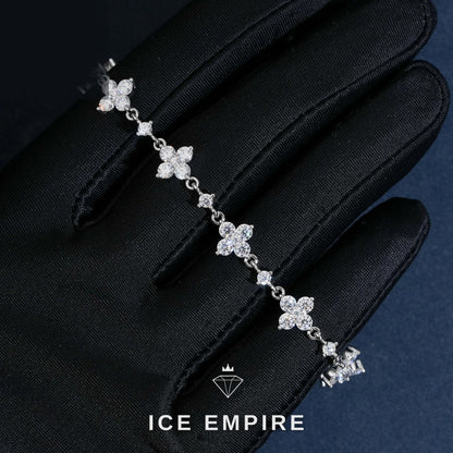 Iced Out 925 Silver Moissanite Bracelet