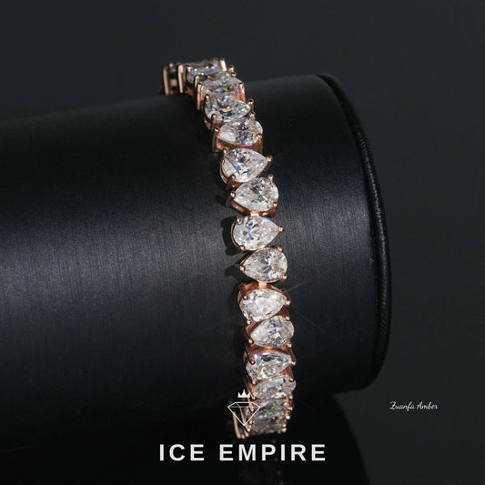 Iced Out 925 Silver Moissanite Tennis Chain