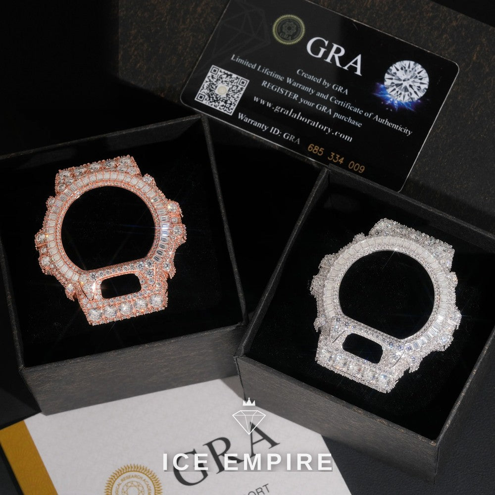 Iced Out Gold Plated Moissanite Watch