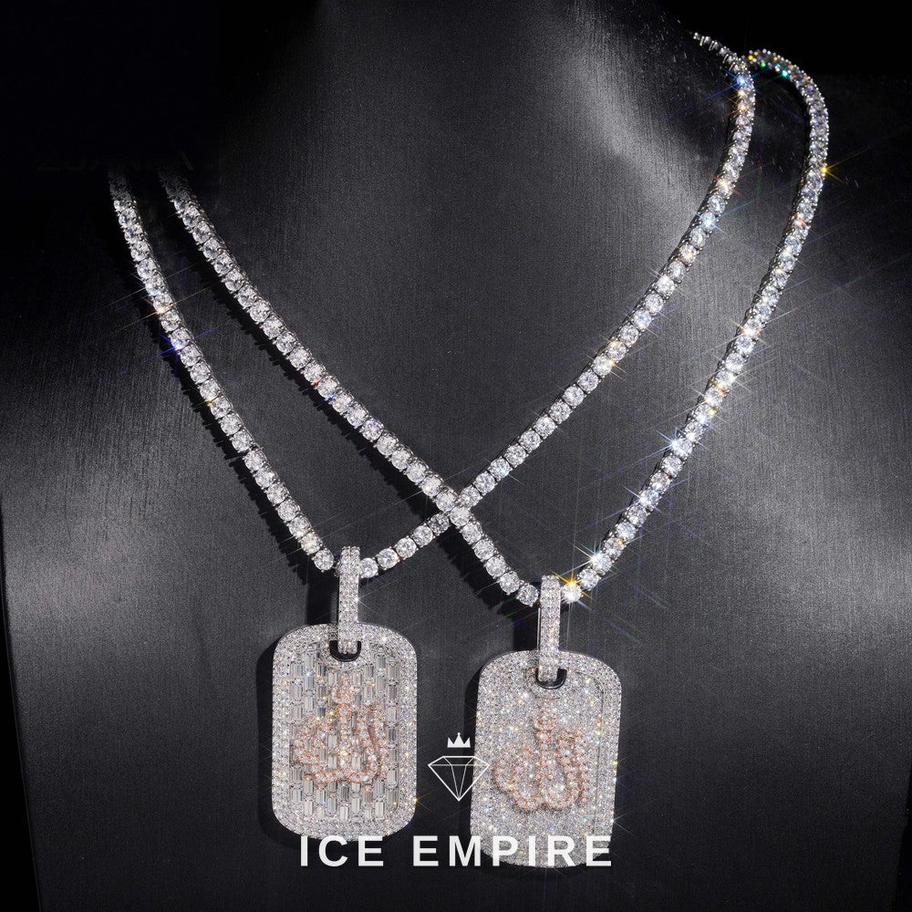 Iced Out 925 Silver Moissanite Pendant