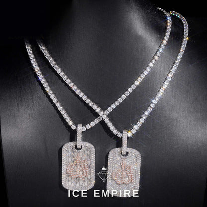 Iced Out 925 Silver Moissanite Pendant