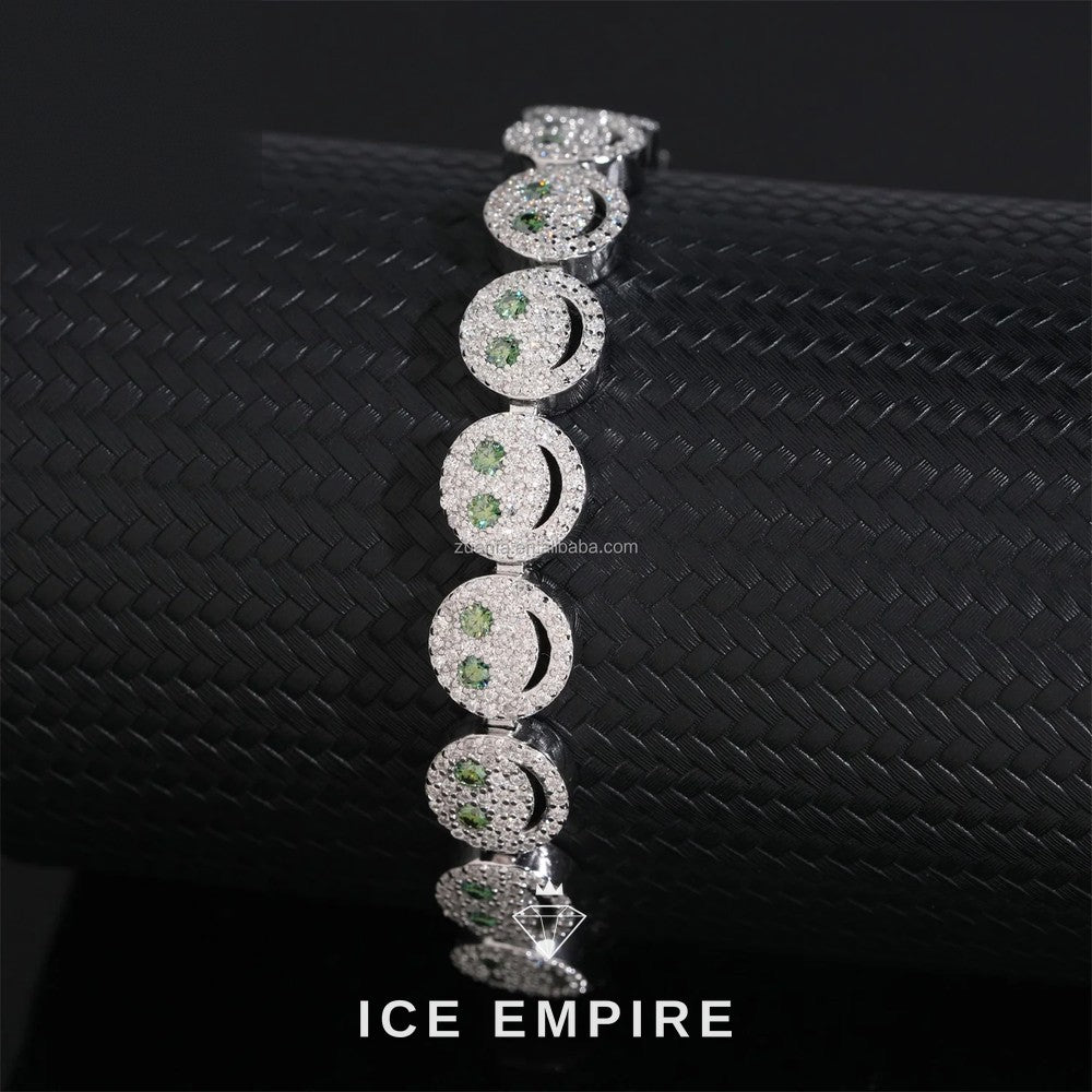 Iced Out 925 Silver Moissanite Cuban Chain