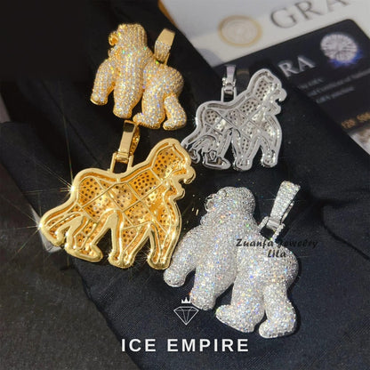 Iced Out 925 Silver Moissanite Pendant