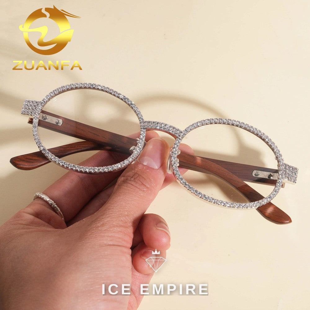 Iced Out 925 Silver Glasses