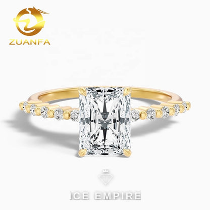 Iced Out Gold Plated Lab Grown Diamond Ring