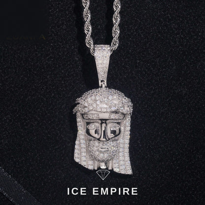 Iced Out Rose Gold Plated Moissanite Pendant