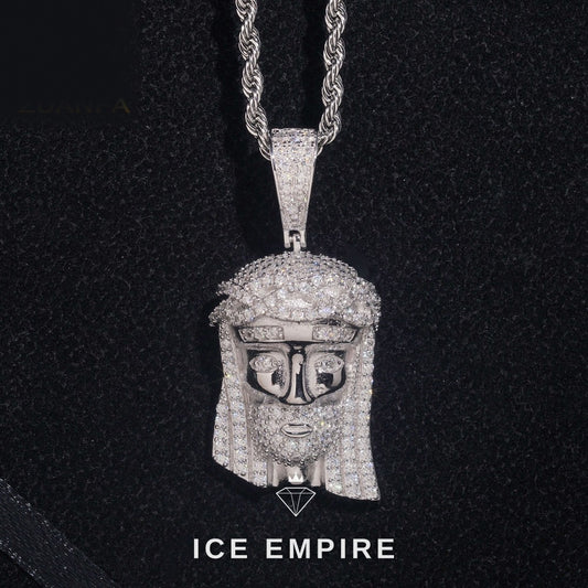 Iced Out Rose Gold Plated Moissanite Pendant