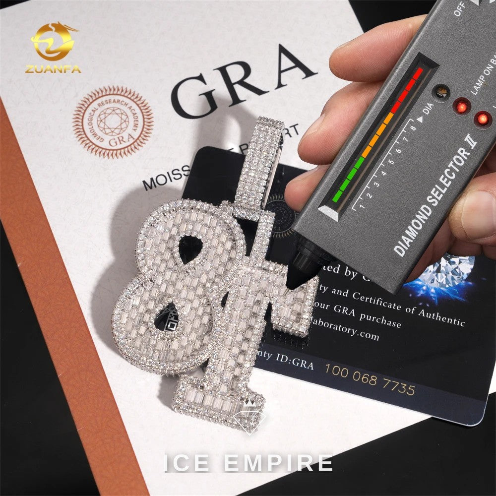 Iced Out Baguette Rose Gold Plated Cuban Chain
