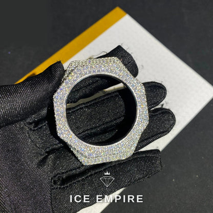Iced Out 925 Silver Moissanite Watch